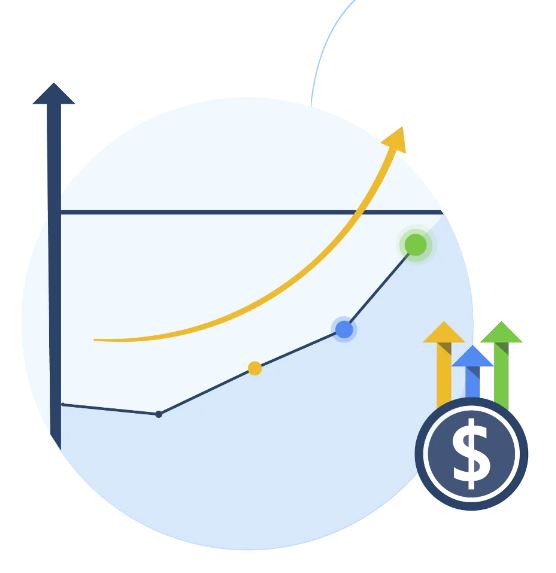 Digital Marketing growth graphic